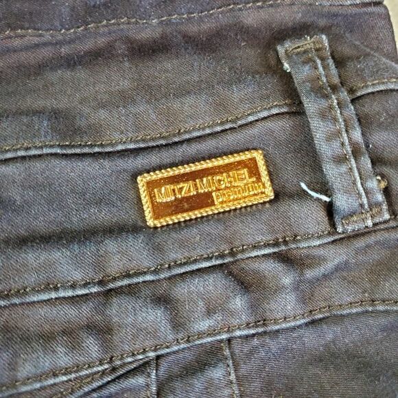 Mitzi Michel Jeans Womens 20 Blue High Rise Slim Denim - Picture 8 of 10